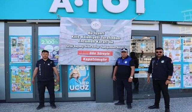 Kilis’te son kullanma tarihi geçmiş ürün satan market mühürlendi