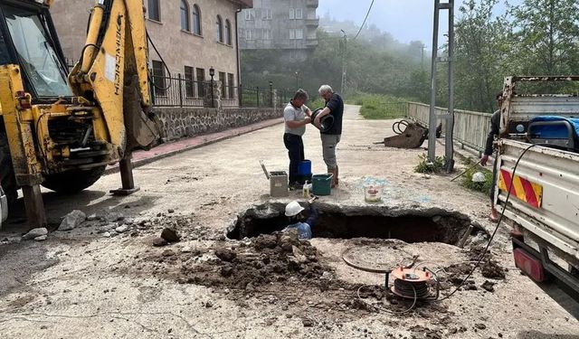 Piraziz'de su arızasına anında müdahale
