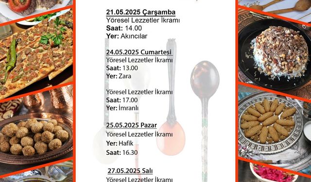 Sivas’ta Türk Mutfağı Haftası dolu dolu geçecek