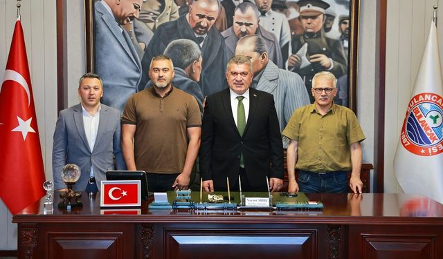 Bulancak Belediye Başkanı Necmi Sıbıç Belçikalı misafirlerini ağırladı