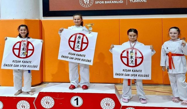 Edirne İl Karate Şampiyonası’nda 16 madalya ile büyük başarı!
