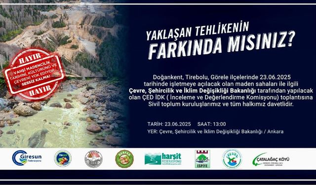 Giresun Çevre Felaketi Tehlikesi Altında...