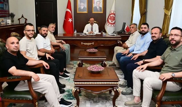 Isparta 32 spor kulübü'nden Vali Erin’e ziyaret