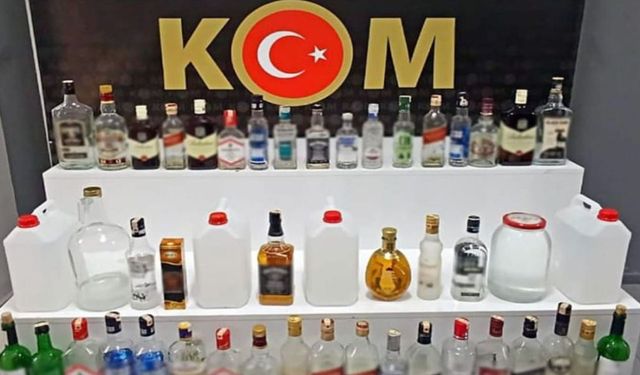 Isparta'da sahte içki operasyonu