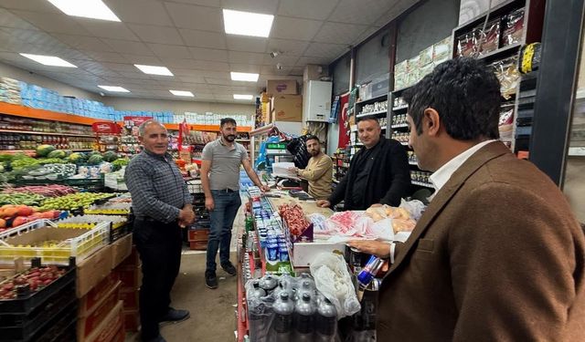 Kaymakam Enis Aslantatar’dan bayram öncesi esnaf ziyareti