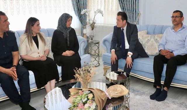Kaymakam Öztürk’ten görevindeki ilk ziyaret şehit ailesine
