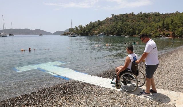 Muğla’da engelsiz plajlarla hayat kolaylaşıyor