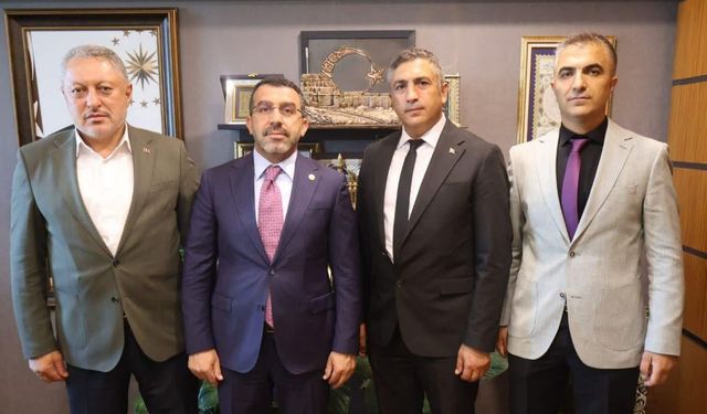 Sağlık-Sen heyetinden AK Parti Kars Milletvekili Adem Çalkın’a ziyaret