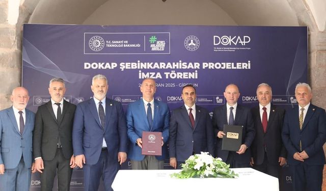 Sanayi ve Teknoloji Bakanı Mehmet Fatih Kacır, Giresun Şebinkarahisar’da Protokol İmza Töreni'nde