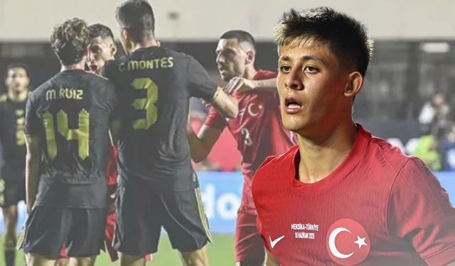Türkiye - Meksika maçında tansiyon yükseldi: Arda Güler su şişesi fırlattı