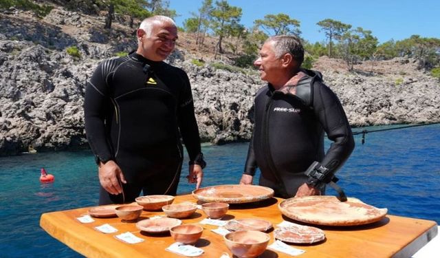 Antalya açıklarında 2 bin yıllık gemi batığı: Yüzlerce tarihi seramik gün yüzüne çıkarıldı