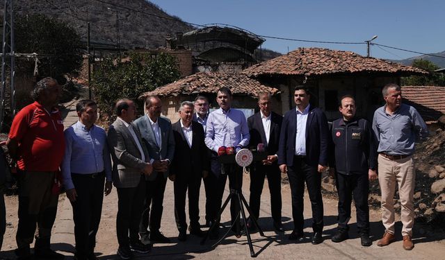 Bakan Kurum Yangın Bölgesinde