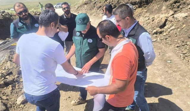 DSİ Kars Bölge Müdürü Serdar Kotan, Kars'taki çalışmaları yerinde inceledi