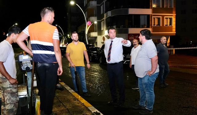 Fuat Köse asfalt çalışmalarını yerinde izledi