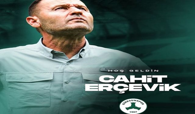 Giresunspor Teknik Direktörü Cahit Erçevik oldu