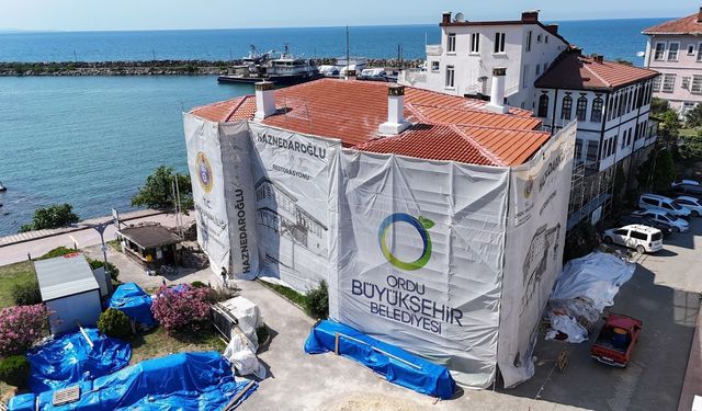 Haznedaroğlu Konağı'nda restorasyon tam gaz