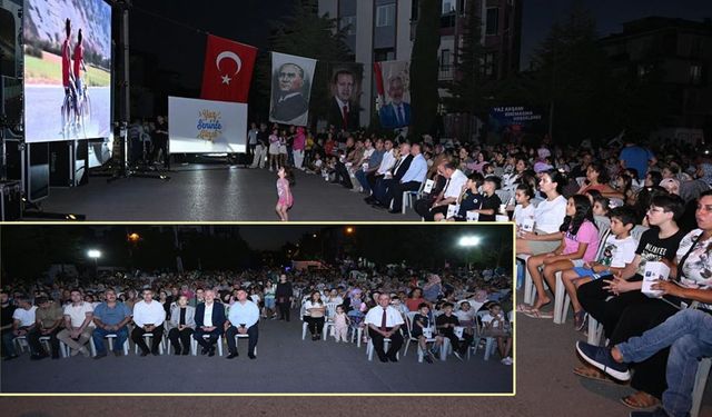 Isparta Davraz Mahallesi’nde açık havada sinema keyfi yaşandı