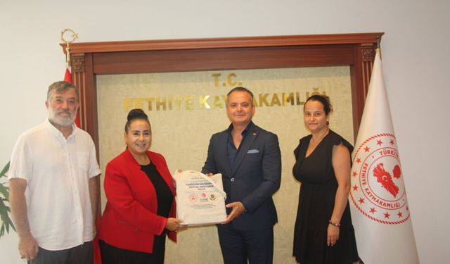 MuğlatürkTV ekibi Fethiye Kaymakamı Fatih Akkaya'yı ziyaret etti