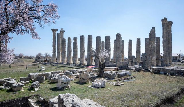 Uzuncaburç Antik Kenti'nde 1600 Yıllık Terazi takımı ve ağırlıklar gün yüzüne çıkarıldı