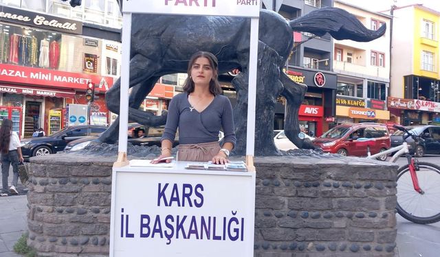 Anahtar Partisi Kars İl Gençlik Kolları’ndan bilgilendirme standı