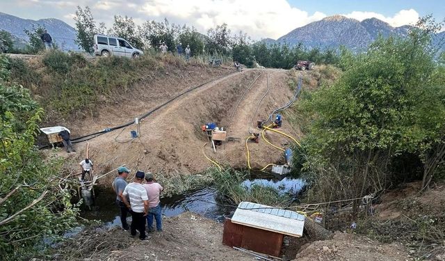 Boğazova’da sulama krizi son çare arıtma suyu oldu