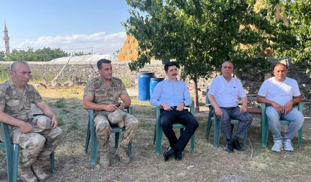 Digor Kaymakamı Ahmed Tayyib Kahraman, Çatak Köyü’nde vatandaşlarla buluştu