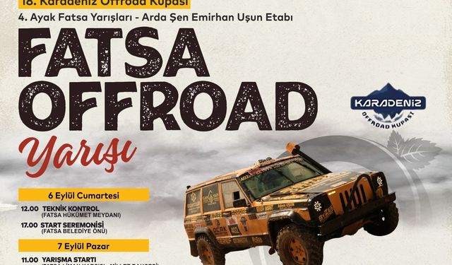 Fatsa'da offroad heyecanı yaşanacak