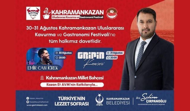 Kahramankazan'da etin ve lezzetin festivali başlıyor!