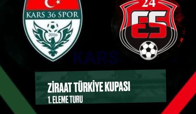 Kars36 Spor, Türkiye Kupası'nda Anagold 24 Erzincanspor ile eşleşti!