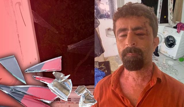 Kayınpederini cam parçalarıyla kesti