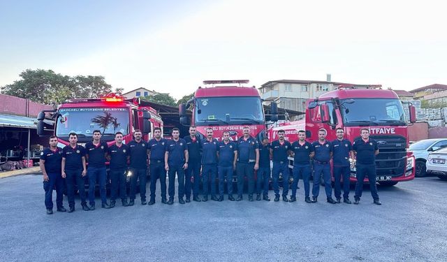 Kocaeli İtfaiyesi Çanakkale'ye gitti