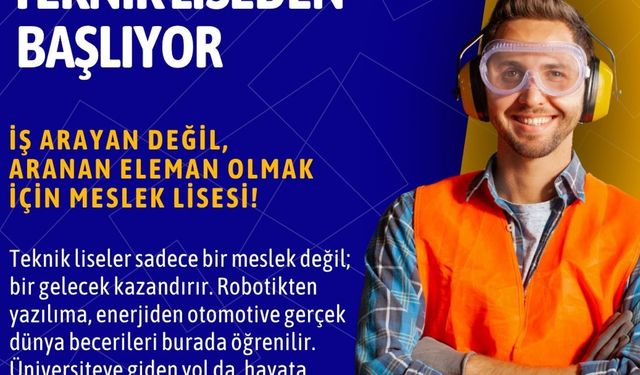 Mesleki eğitim, geleceğimizin teminatıdır