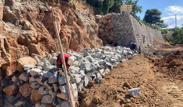 Ordu'da heyelanın tehdit ettiği güzergah korumaya alınıyor