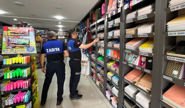 Bursa İnegöl Zabıtası'ndan kırtasiyelere sıkı denetim