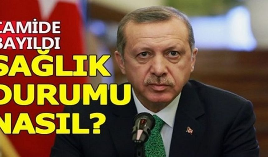 Cami’de Bayılan Erdoğan’ın hastalığı açıklandı! Durumu İç Açıcı Değil..