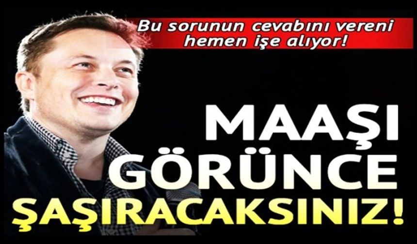 Uzay bilimi konusunda devlet destekli kurumlarla rekabet eden ve Elon Musk&#039;ın CEO&#039;su olduğu SpaceX, birçok kişinin çalışma hayali kurduğu bir yer. Ancak SpaceX&#039;te çalışmak o kadar kolay değil. Önce, soruları yanıtlamalısınız! İşte o sorular...