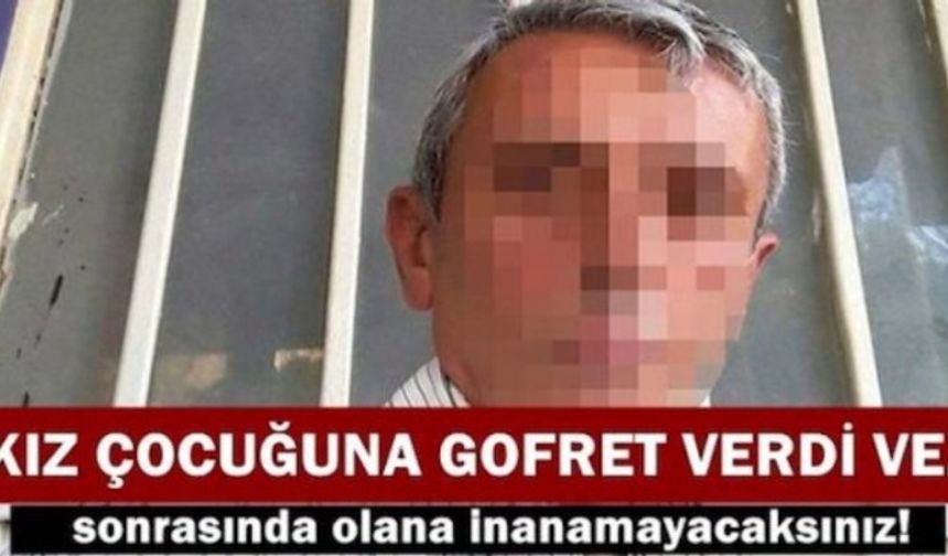 Bu adama iyi bakın! 9 yaşındaki İlkokula giden kıza ”sana gofret alayım” dedi. Çünkü kız gofreti çok seviyordu. Aldı ve küçük kızı bir yere götürdü.