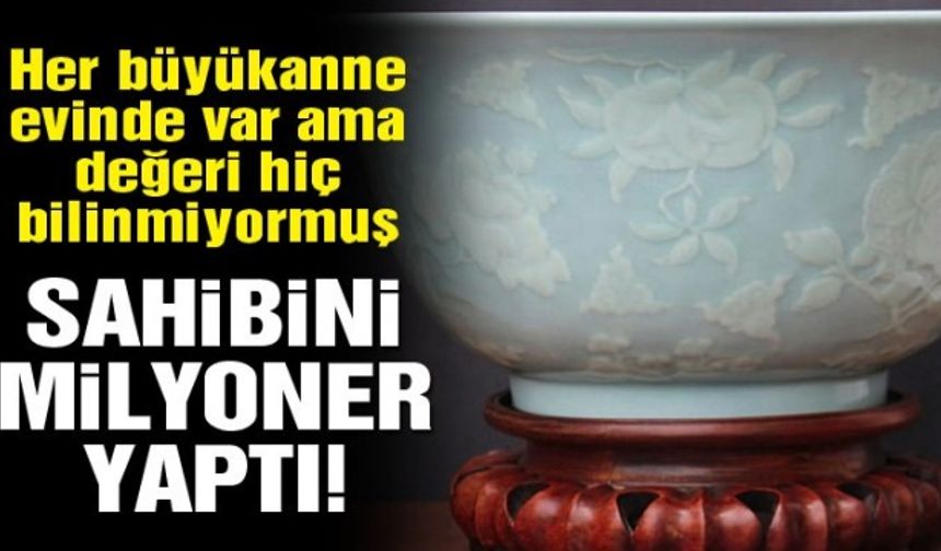 Bu aksesuar her evde var: Hemen gidip bakın çünkü bu vazo 1.3 milyon TL’ye satıldı
Türkiye de dahil birçok ülkede evlerin en önemli aksesuarlarından biri vazolardır... Fakat dün gerçekleşen bir müzayedede şanslı bir ailenin vazosu rekor fiyata satıldı. Yıllarca masada duran vazonun tarihi bir değeri olduğu ortaya çıkınca tam 200.000 İngiliz pounduna yani yaklaşık 1.3 milyon TL&#039;ye satıldı.