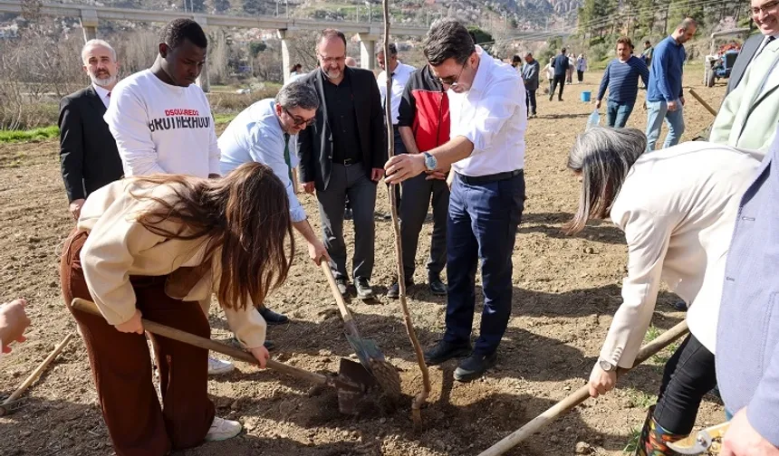 Bilecik Valisi üniversitelilerle fidan dikti