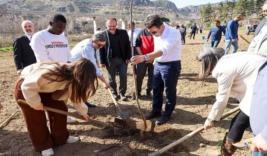 Bilecik Valisi, üniversitelilerle fidan dikti