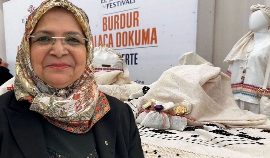 Burdur'un Alaca dokuması festivalde göz kamaştırdı