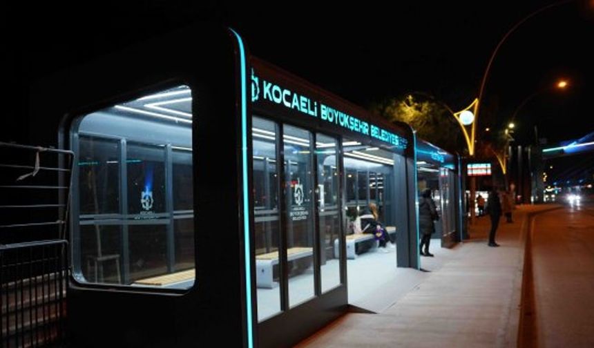 Millet Bahçesi’ne LED’li, modern konsept durak