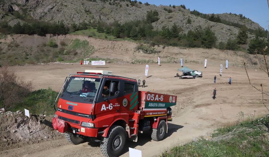 Amasya'da alev avcısı olmak için yarıştılar!