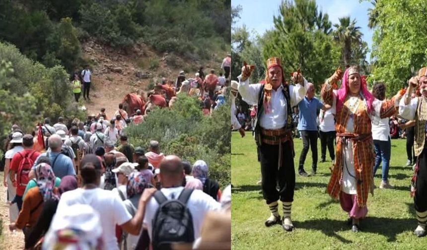 Kaş’ta temsili Yörük Göçü canlandırıldı