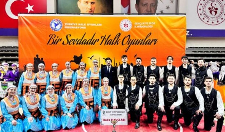RTEÜ Spor Kulübü'nden Samsun'da halk oyunları başarısı: Bölge üçüncülüğü