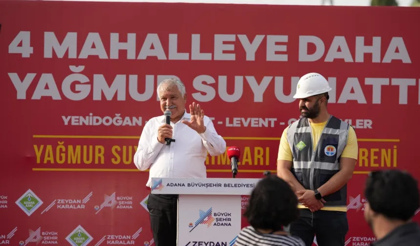 Adana Büyükşehir'den 4 mahalleye altyapı hizmeti