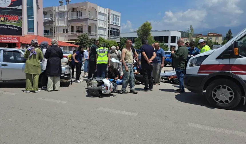 Antalya Kumluca'daki kazada iki öğrenci yaralandı