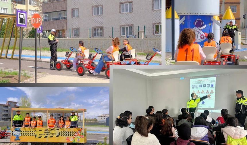 Ağrı'da trafik eğitimleri devam ediyor