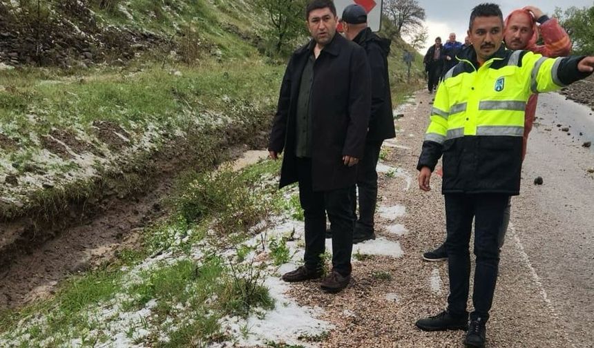 Ankara'daki sağanak yağmur, Güdül'de de hasara neden oldu