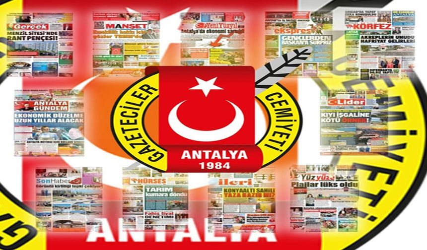 Antalya Gazeteciler Cemiyeti, Antalya'da kapanan 5 gazete için mesaj yayınladı
